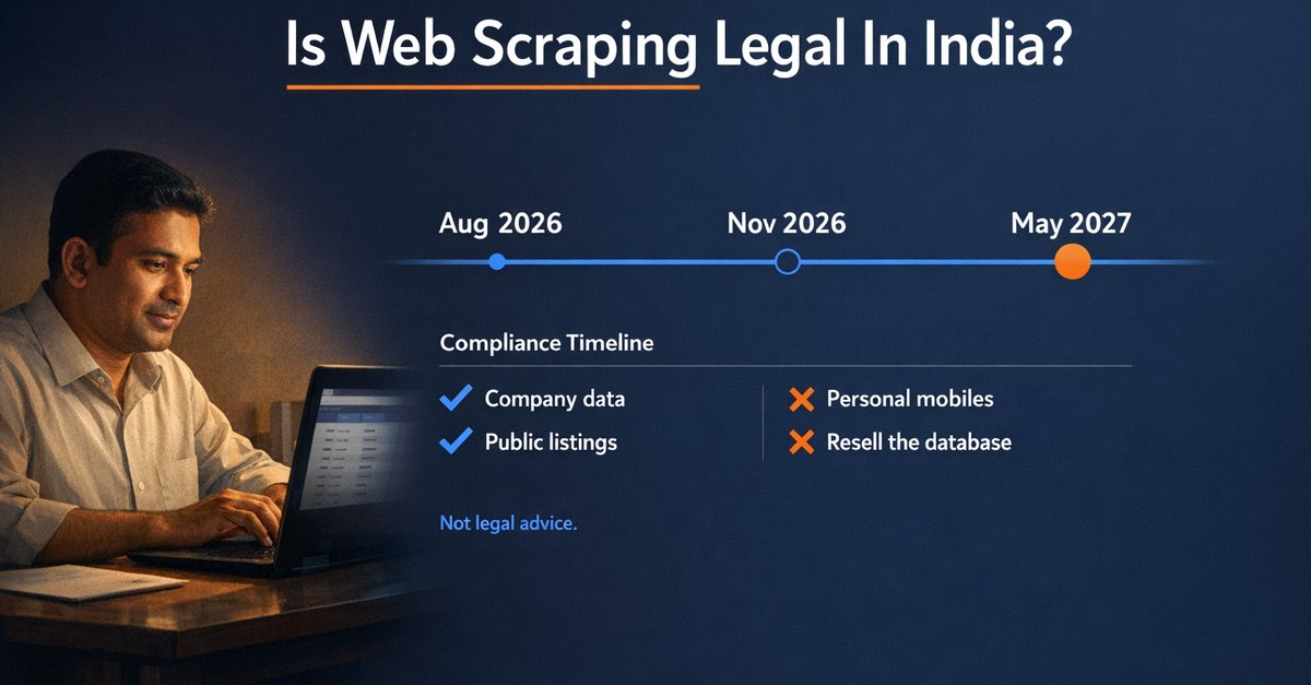 Is Web Scraping Legal in India? 2026 Rules for MSME Owners