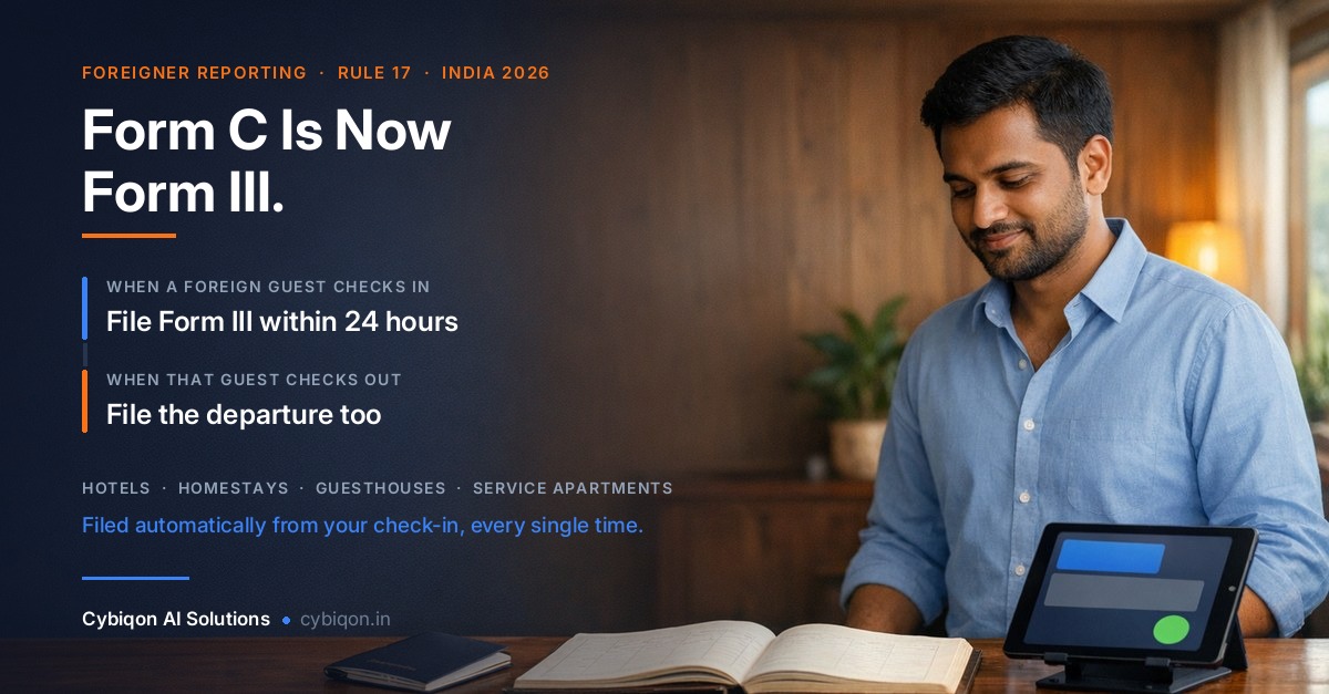 Form C Filing for Hotels and Homestays India: 2026 SOP