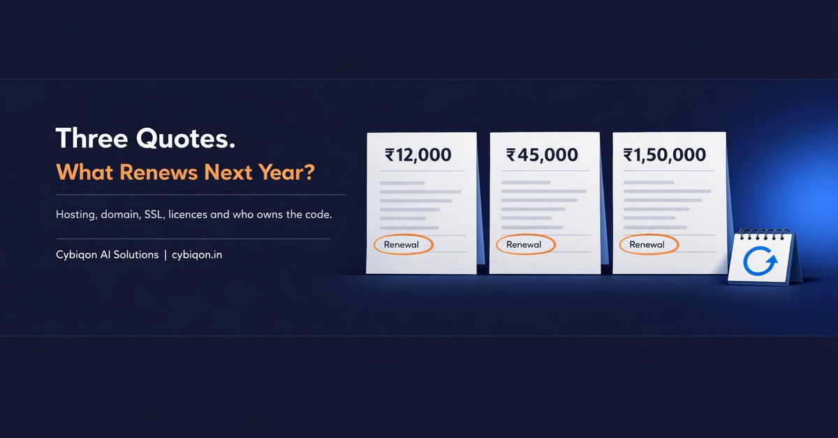 Website Cost for Small Business in India: 3 Quotes, Decoded