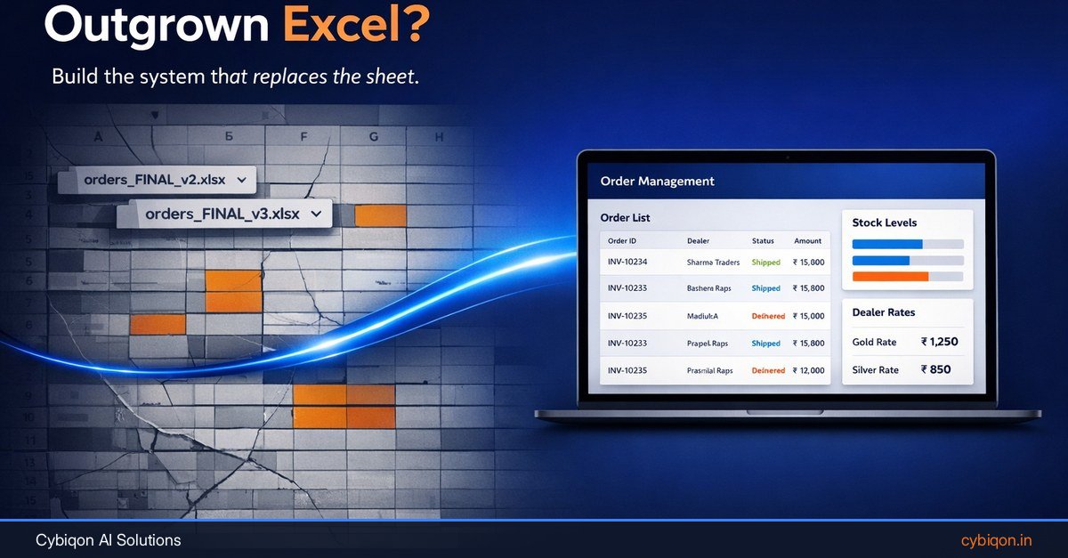 Signs Your Business Has Outgrown Excel (and the Smallest Fix)