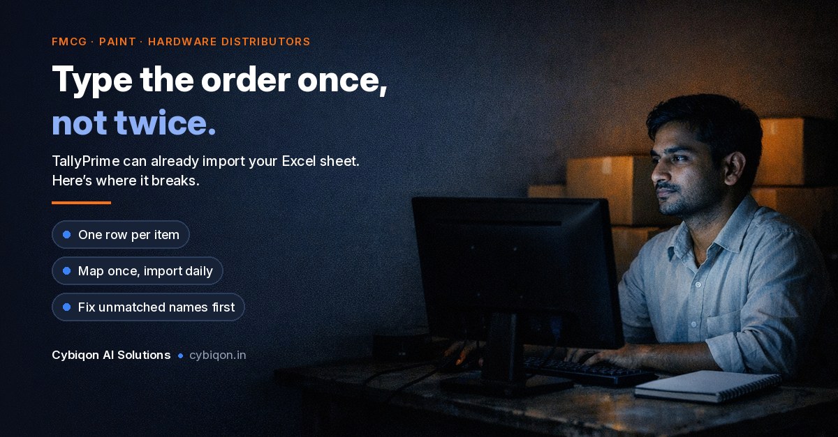 Import Sales Voucher from Excel to Tally Prime: Where It Breaks